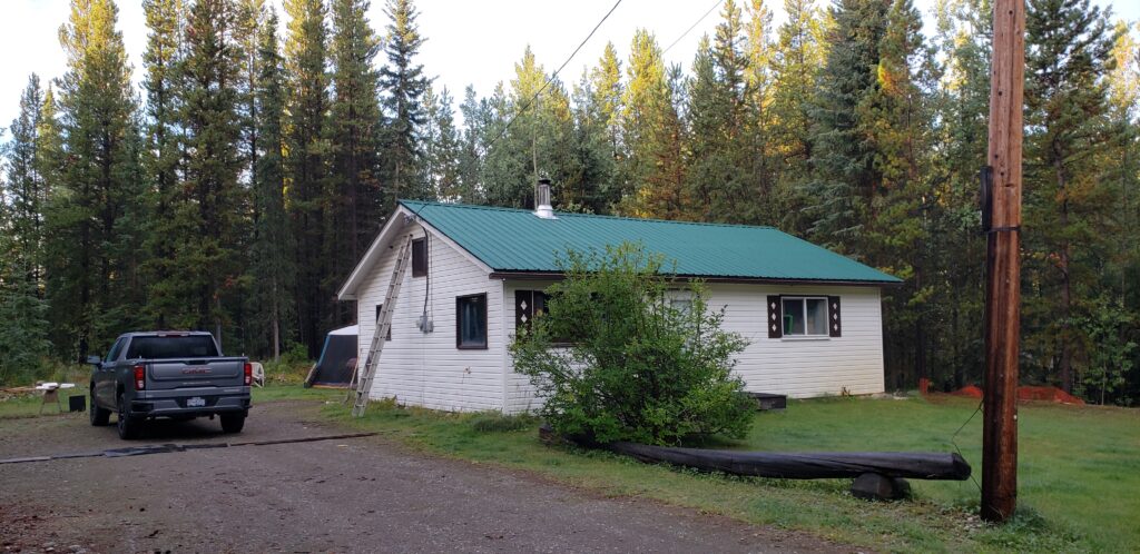 Our little house in Dease Lake where my health improvement continues