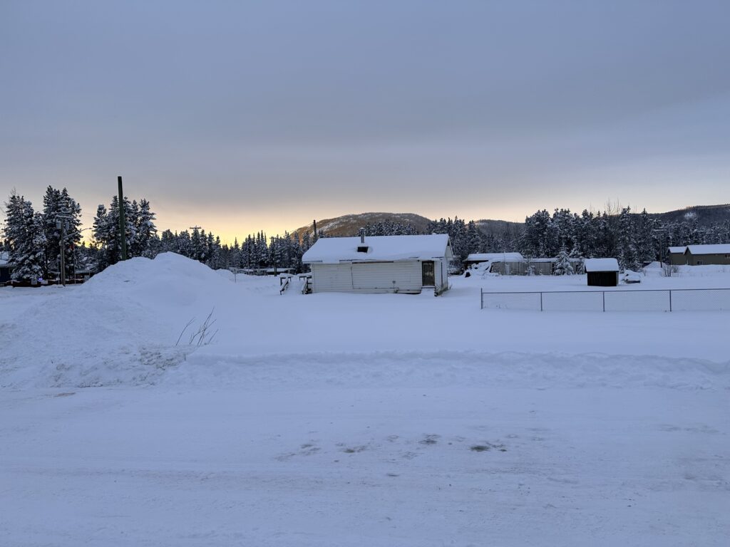 Dease Lake in winter